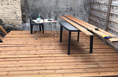 Fabrication et pose de terrasse en bois à Tourcoing