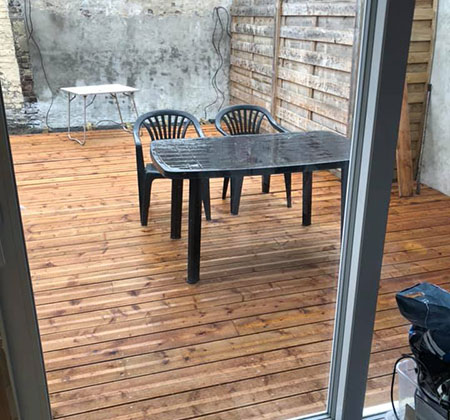 Fabrication et pose de terrasse en bois à Tourcoing